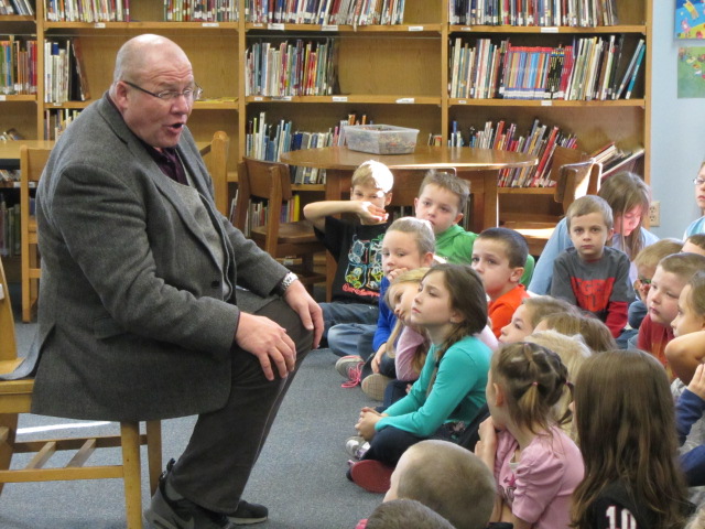 Riverton Elementary School hosted Storyteller Patrick Ryan--a popular favorite.