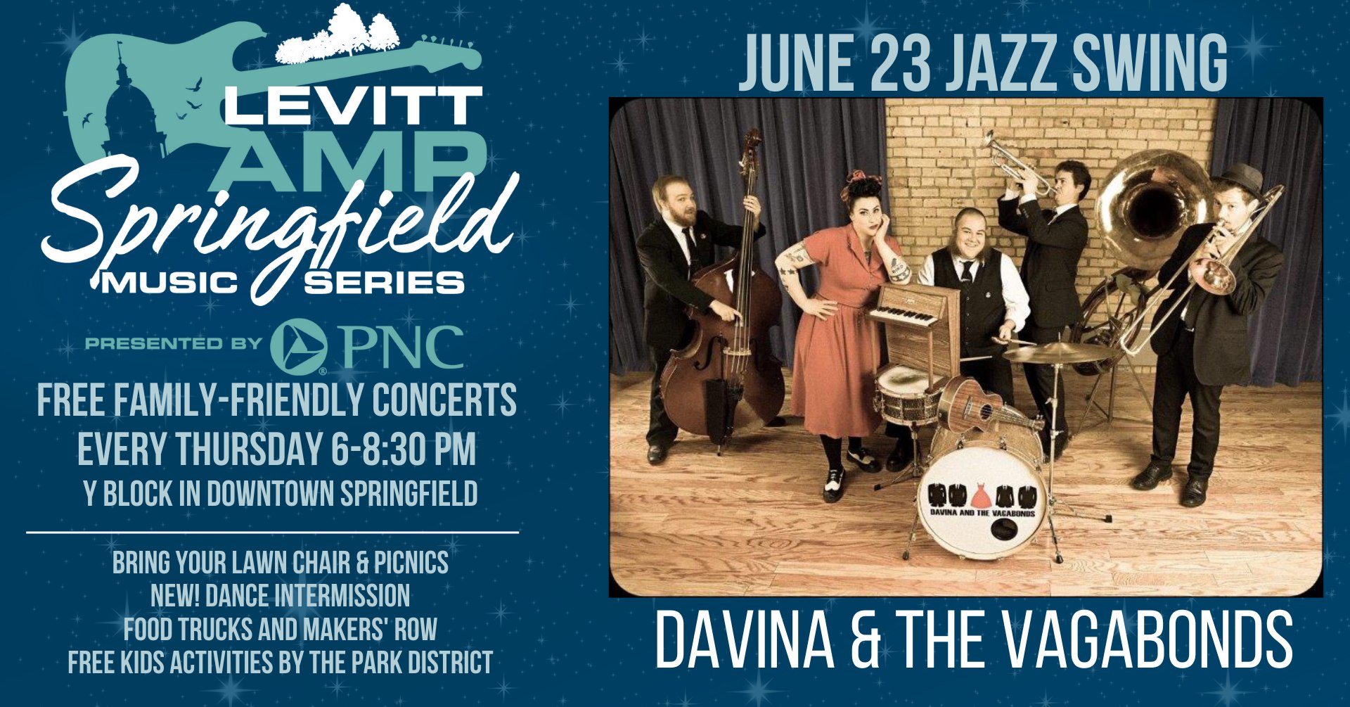 June 23 Jazz Swing Davina and the Vagabonds