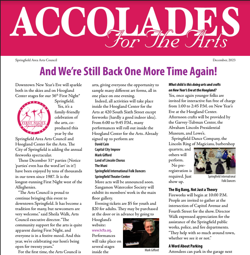 Accolades for the Arts | Fall – Winter 2023
