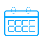 blue calendar icon